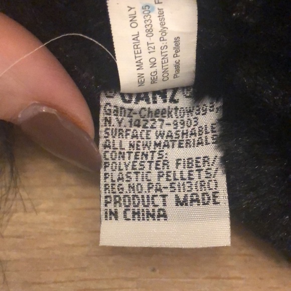 Ganz Black Stallion Horse Plush Webkinz No Code Pony Stuffed Animal - Picture 8 of 10